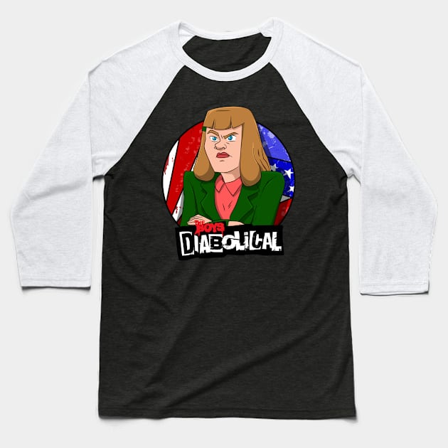 the boys diabolical Baseball T-Shirt by super villain